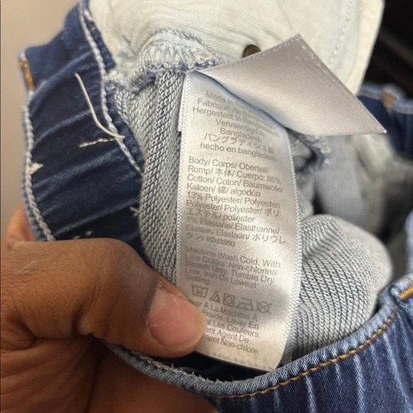 Crewcuts denim flare jeans floral stitch girls size 10 - Picture 4 of 4